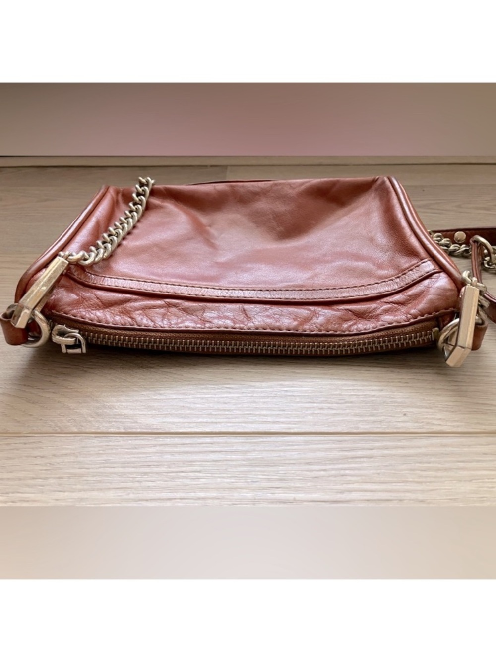 Rebecca Minkoff Mini MAC Convertible Crossbody Bag | Tan Leather - Picture 6 of 14